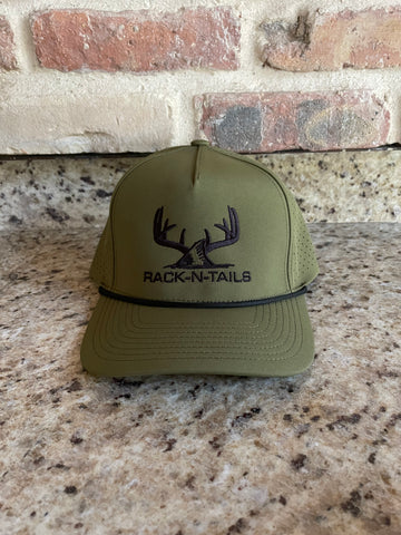 Rack-N-Tails Breathable 5 Panel Rope Cap