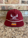 Rack-N-Tails Maroon/White Rope Cap