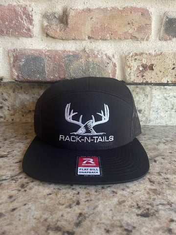 Rack-N-Tails Black 7 Panel with White Logo