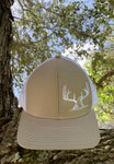 Khaki Rack-N-Tails cap with White Logo